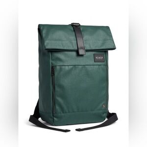 STATE Bags Forest Green Foldover Commuter Laptop Backpack Flawed